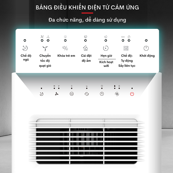 máy hút ẩm dân dụng Fujihome DH16W