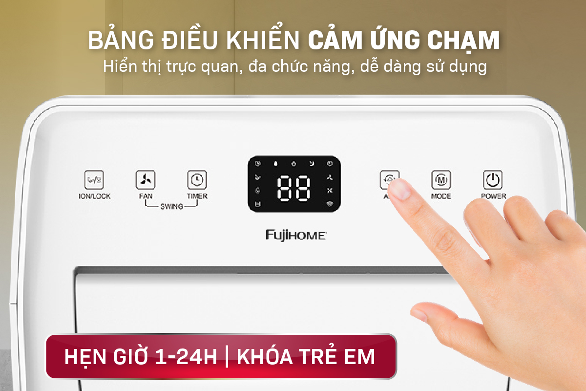 máy hút ẩm dân dụng Fujihome DH18W