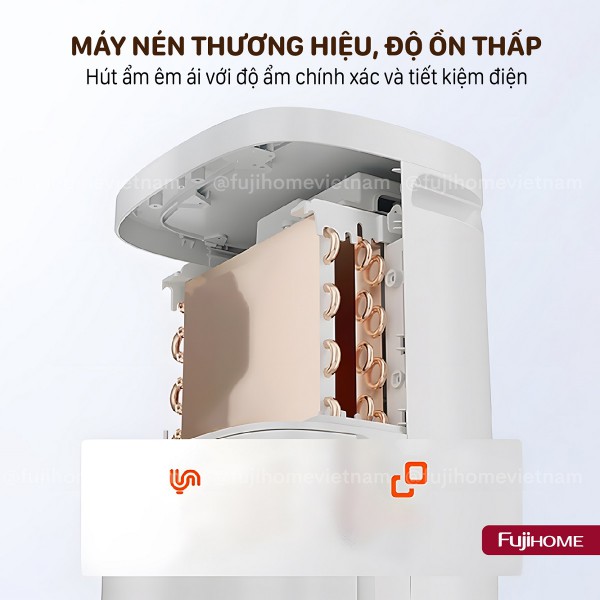 Ưu điểm nổi bật của máy hút ẩm dân dụng Fujihome DH18W-HEPA