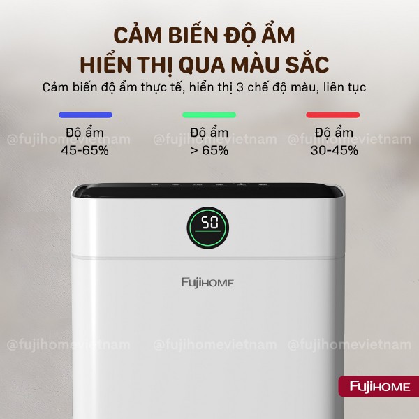 Ưu điểm nổi bật của máy hút ẩm dân dụng Fujihome DH18W-HEPA