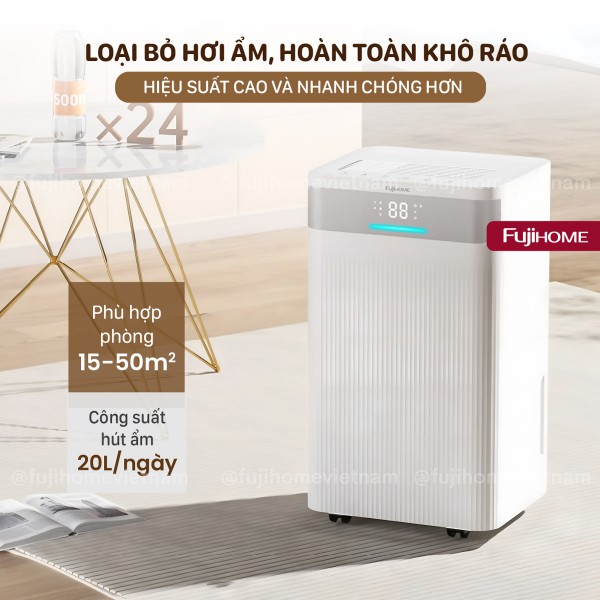 Đặc điểm nổi bật của máy hút ẩm dân dụng Fujihome DH20NW