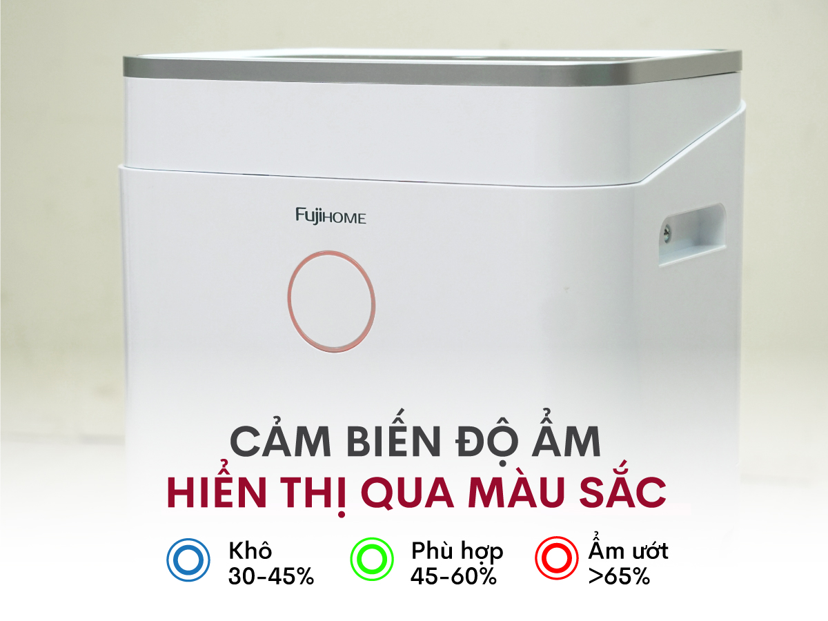 máy hút ẩm dân dụng Fujihome DH20W
