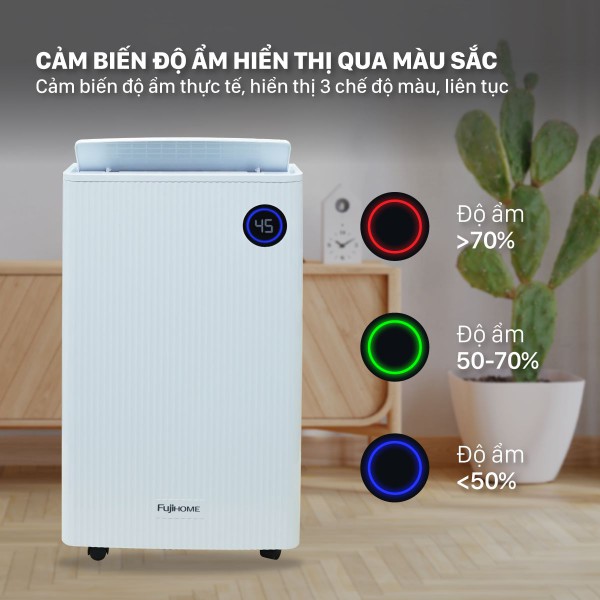 Đặc điểm nổi bật của máy hút ẩm dân dụng Fujihome DH25W-HEPA-NEW
