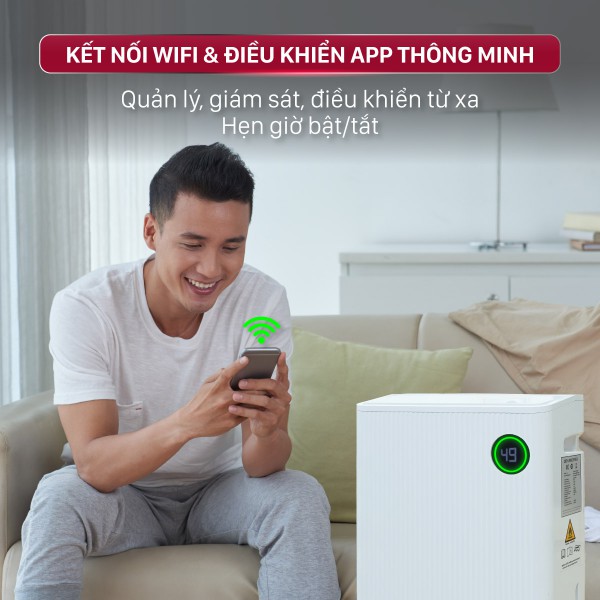 Đặc điểm nổi bật của máy hút ẩm dân dụng Fujihome DH25W-HEPA-NEW