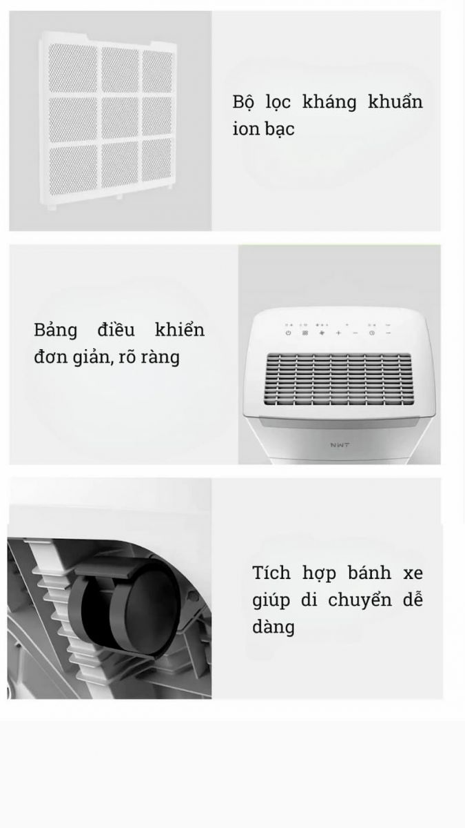 ​ máy hút ẩm Xiaomi New Widetech 60L  Click and drag to move ​