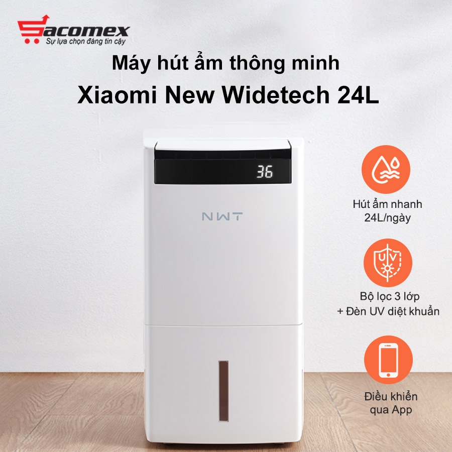 máy hút ẩm Xiaomi New Widetech 24L  