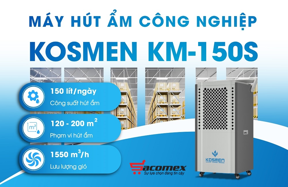 tính năng đặc biệt của máy hút ẩm công nghiệp Kosmen KM-150S