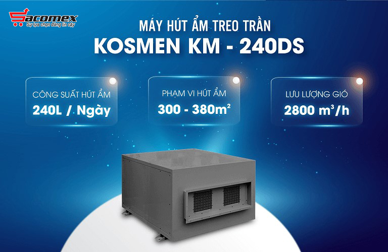 Ưu điểm nổi bật của máy hút ẩm Kosmen KM-240DS
