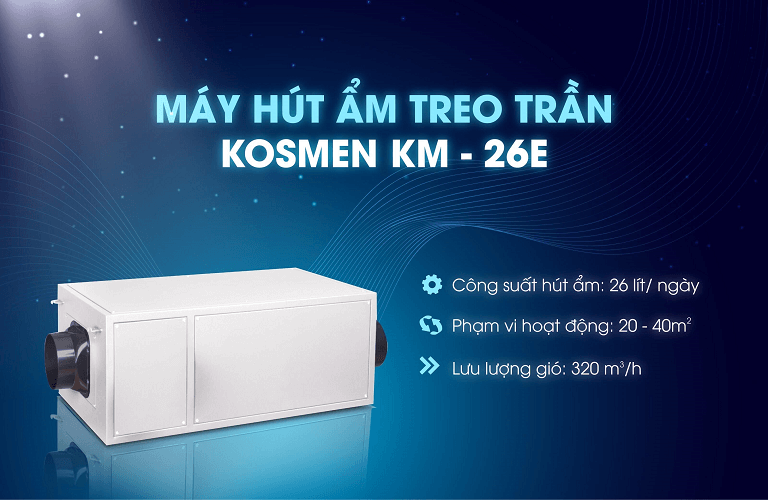 Ưu điểm nổi bật của máy hút ẩm Kosmen KM-26E