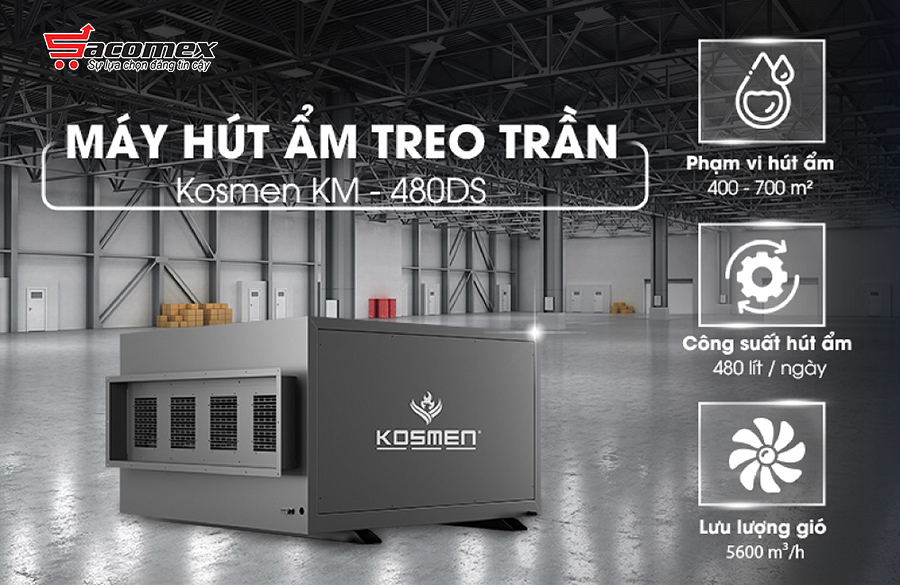Đặc điểm nổi bật của máy hút ẩm Kosmen KM-480DS