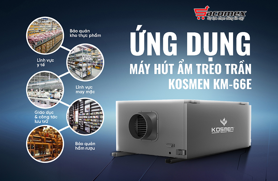 Ứng dụng của máy hút ẩm Kosmen KM-96E