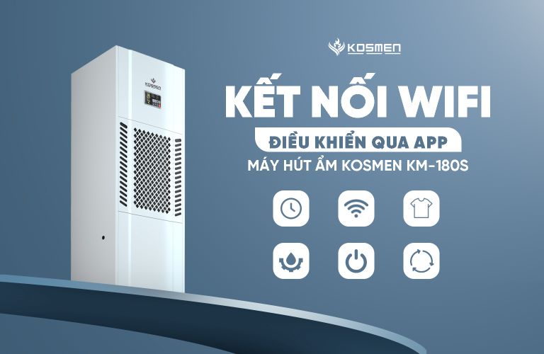Kết nối với wifi và tùy chỉnh chương trình hoạt động từ xa qua app
