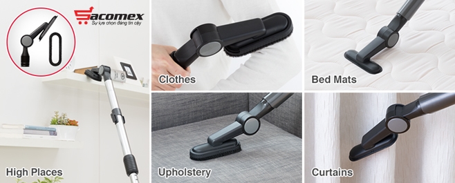 Chổi hút bụi & đầu hút bụi xoay đa hướng