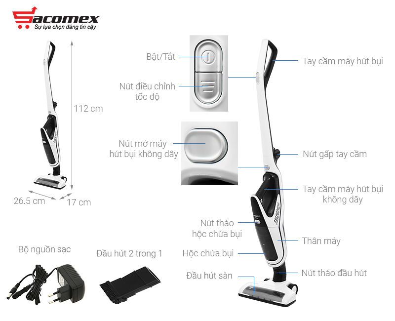 Ưu điểm nổi bật của máy hút bụi cầm tay không dây Hitachi PV-X80M