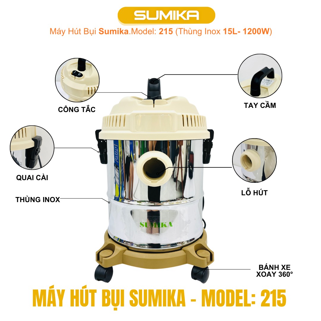 máy hút bụi gia đình Sumika 215