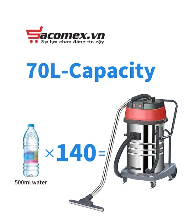 máy hút bụi công nghiệp Sunmax SMC-70L