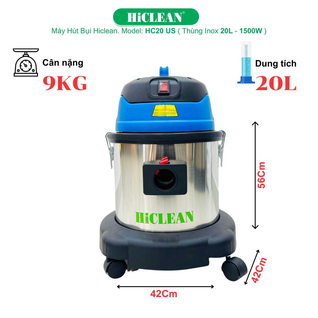 Ưu điểm nổi bật của máy hút bụi công nghiệp HiClean HC 20/US