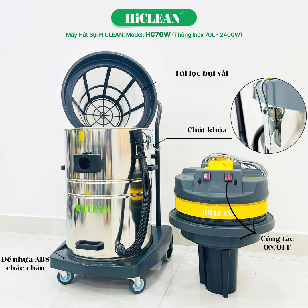 máy hút bụi HiClean HC70W 