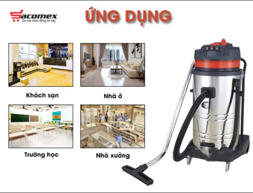 Ứng dụng máy hút bụi công nghiệp trong cuộc sống