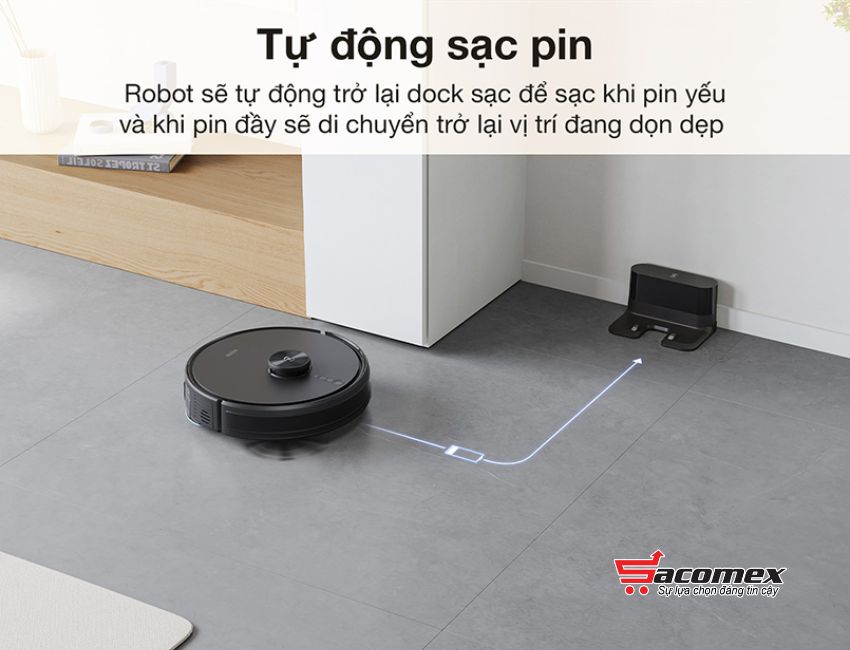 Thời lượng pin và sạc tự động