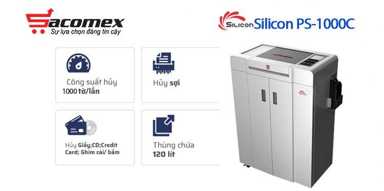 Ưu điểm nổi bật của máy hủy công nghiệp Silicon PS-1000C