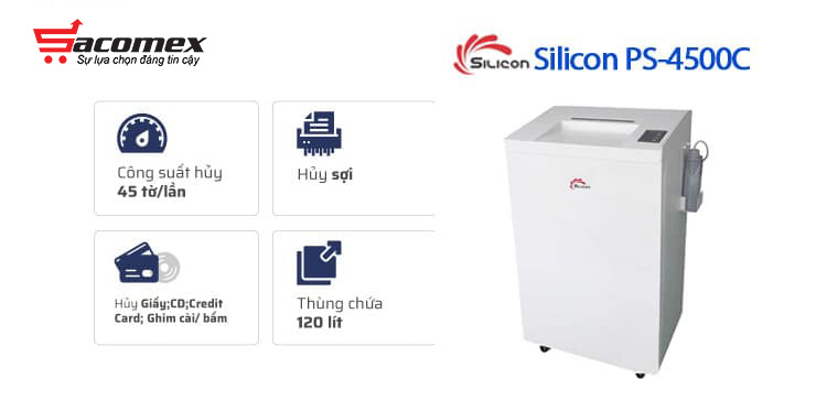Lợi ích của máy hủy tài liệu Silicon PS-4500C