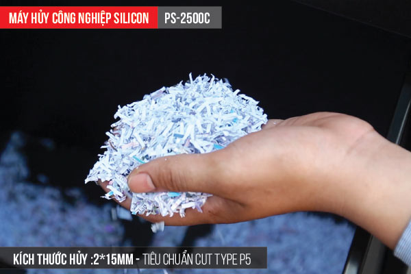 áy hủy tài liệu công nghiệp Silicon PS-2500C