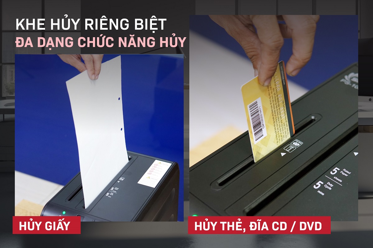 máy hủy tài liệu Silicon PS-1005C