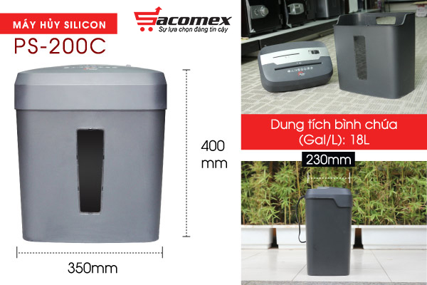 Đặc điểm nổi bật của máy hủy tài liệu Silicon PS-200C