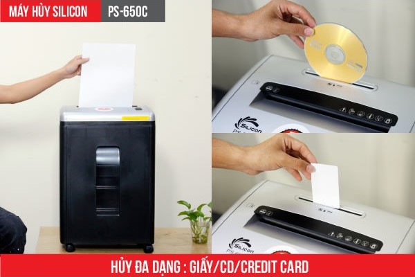 Công dụng và tính năng nổi bật của máy hủy giấy Silicon PS-650C
