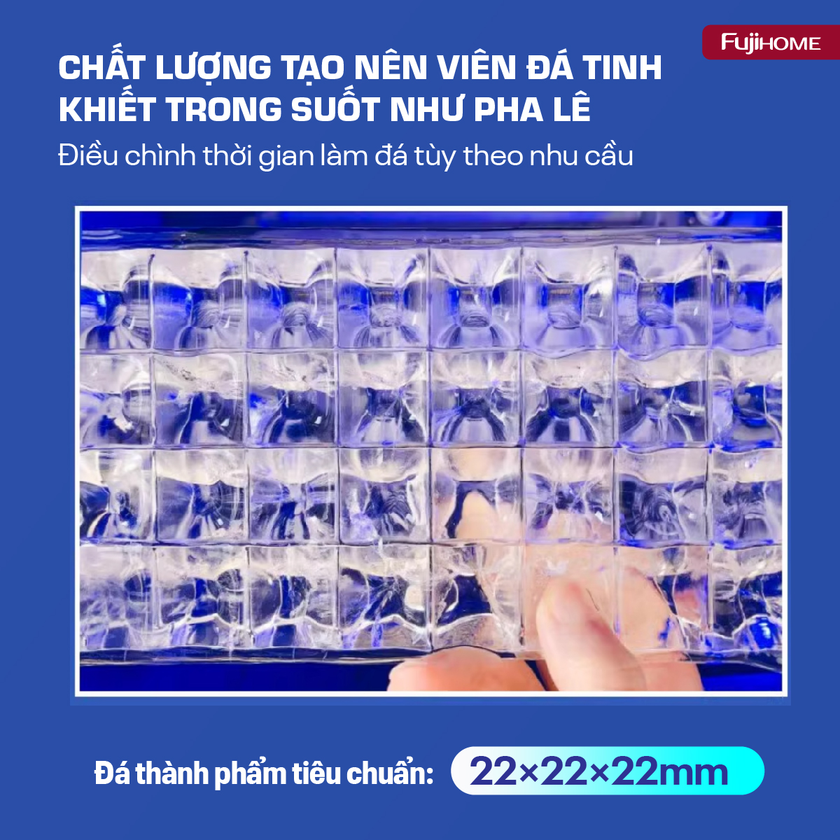 Đặc điểm nổi bật của máy làm đá thương mại kèm lọc nước UF Fujihome IM45C