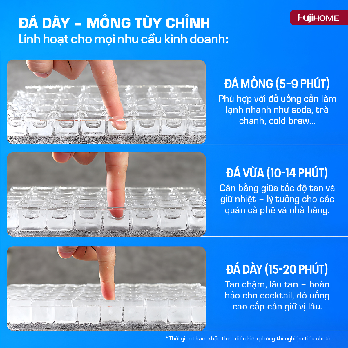 Đặc điểm nổi bật của máy làm đá thương mại kèm lọc nước UF Fujihome IM45C