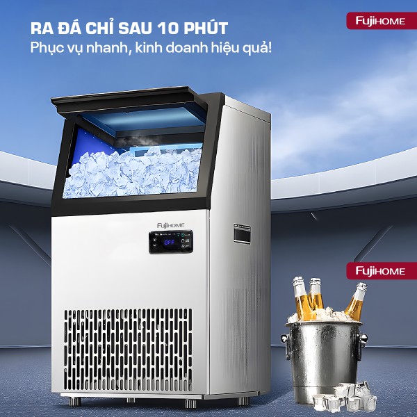 Đặc điểm nổi bật của máy làm đá thương mại kèm lọc nước UF Fujihome IM70C