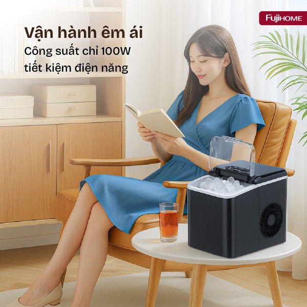 Giới thiệu máy làm đá viên mini Fujihome IM1218