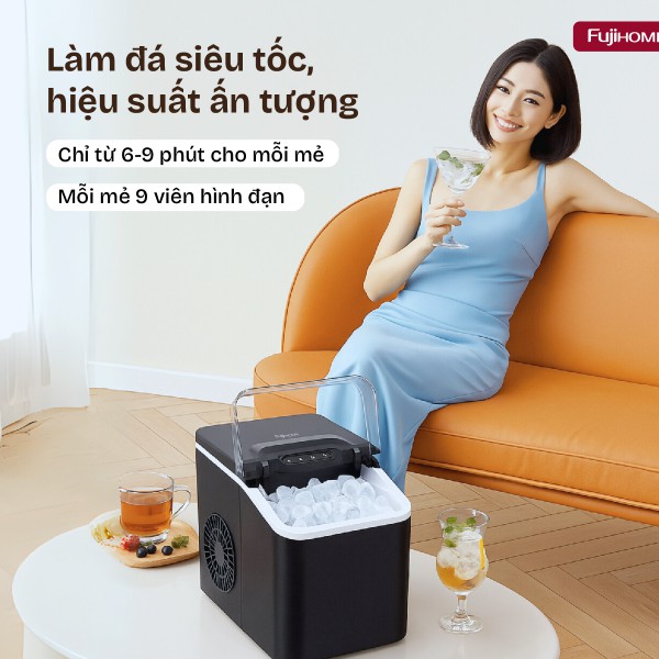 Giới thiệu máy làm đá viên mini Fujihome IM1218
