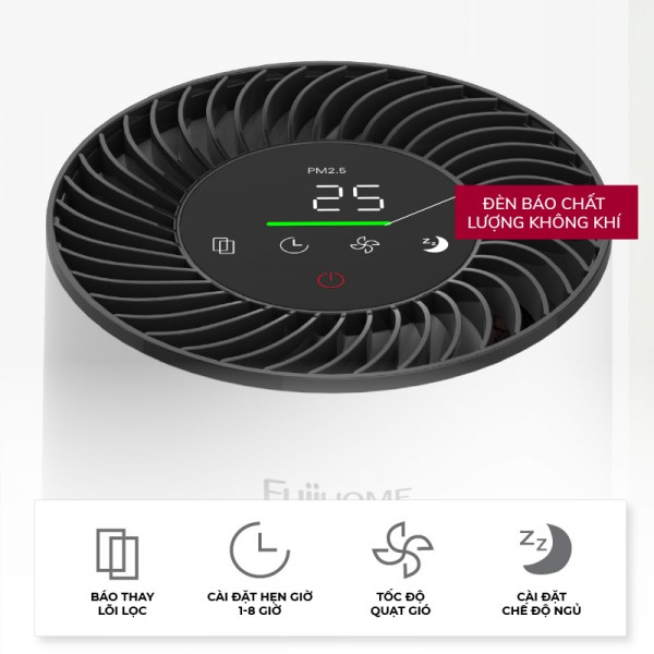 Ưu điểm nổi bật của máy lọc không khí Fujihome AP15