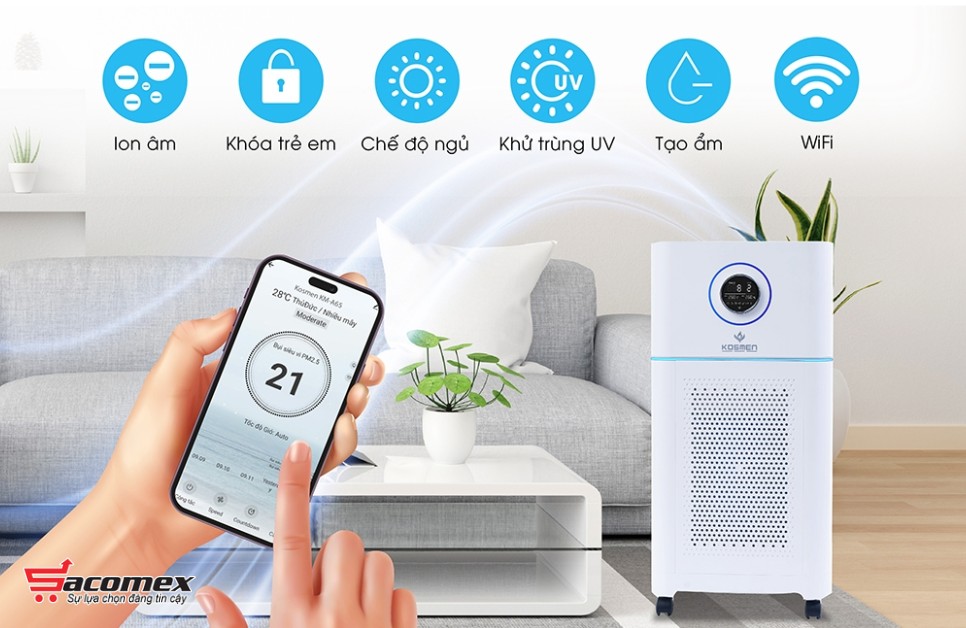 Một số mẫu máy lọc không khí nổi bật tại Sacomex