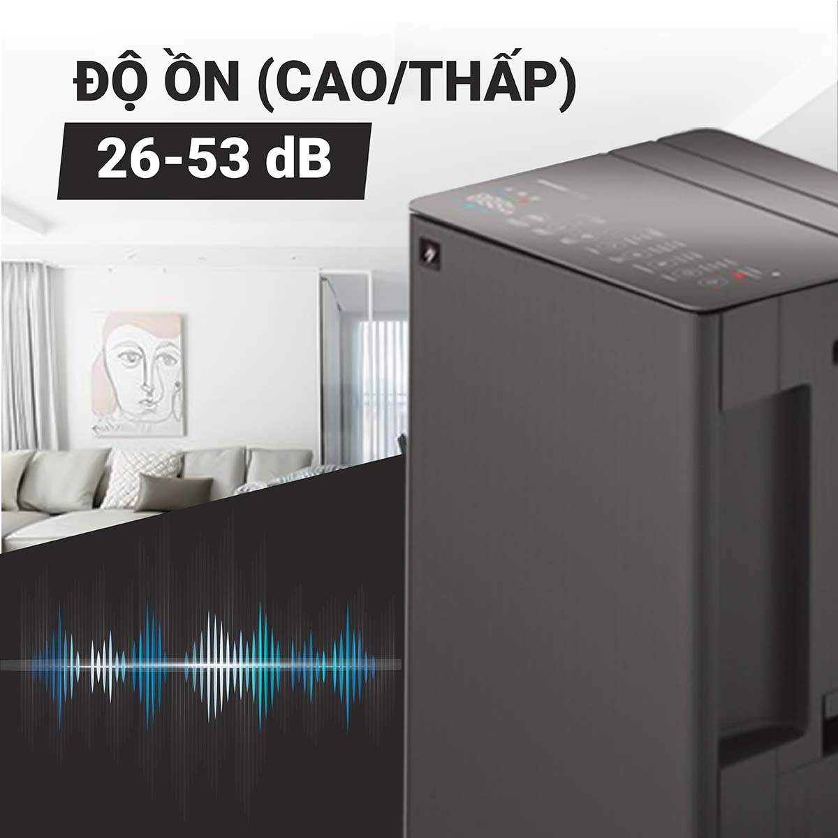 Ưu điểm nổi bật của máy lọc không khí và hút ẩm Sharp DW-T30FV-H