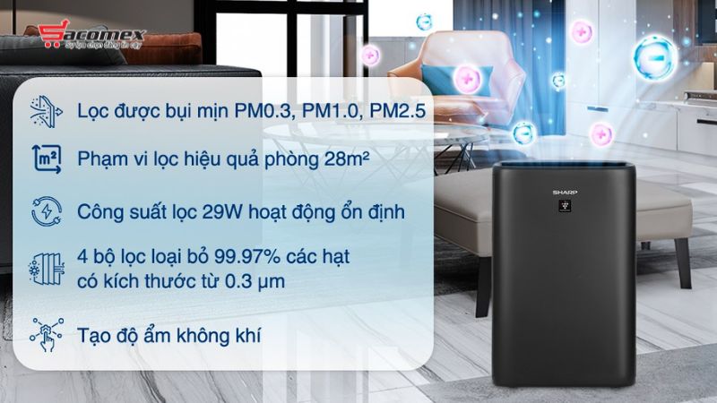 Top 6 máy lọc không khí bù ẩm Sharp đáng mua nhất
