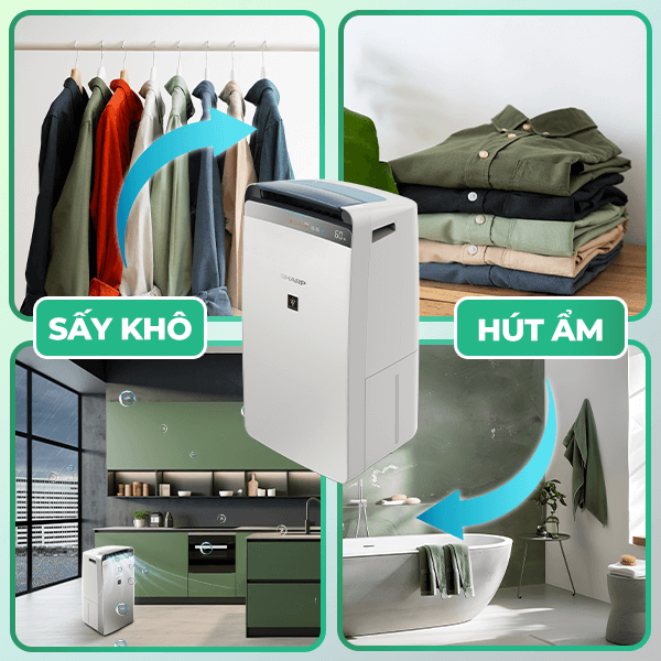 Chế độ sấy quần áo – giải pháp lý tưởng cho mùa ẩm