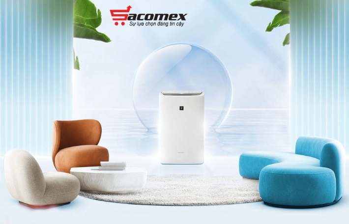 Máy tạo ion lọc không khí tạo ẩm Sharp KI-N50V-W