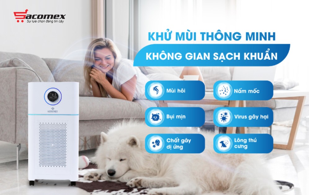 Top 5 mẫu máy lọc không khí hút lông chó mèo đáng mua nhất