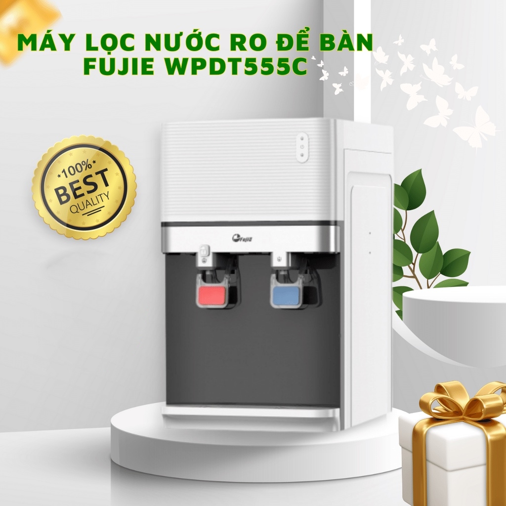 máy lọc nước RO để bàn tích hợp làm nóng lạnh cao cấp Fujie WPDT555C