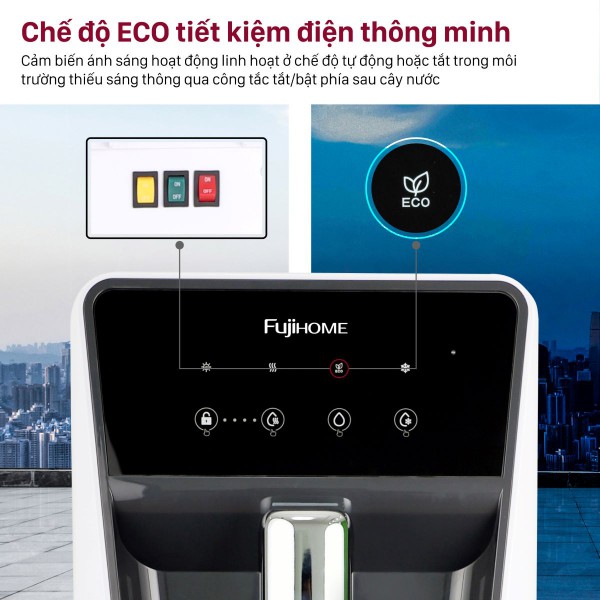 Đặc điểm nổi bật của máy lọc nước RO thương mại tích hợp làm nóng lạnh Fujhome WP9201C