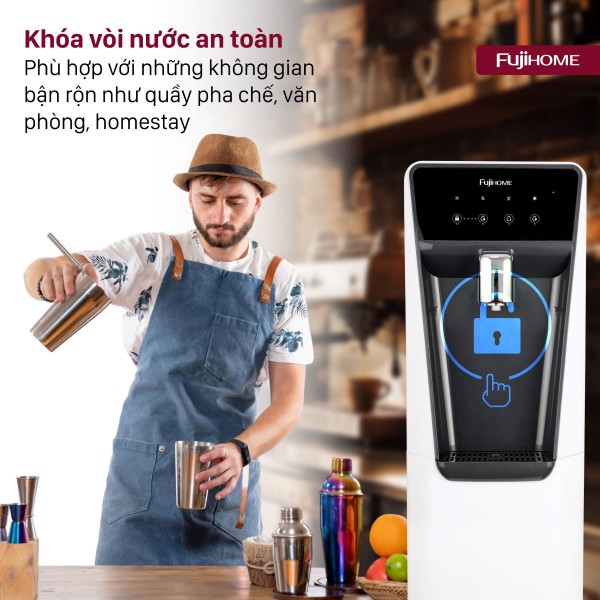 Đặc điểm nổi bật của máy lọc nước RO thương mại tích hợp làm nóng lạnh Fujhome WP9201C