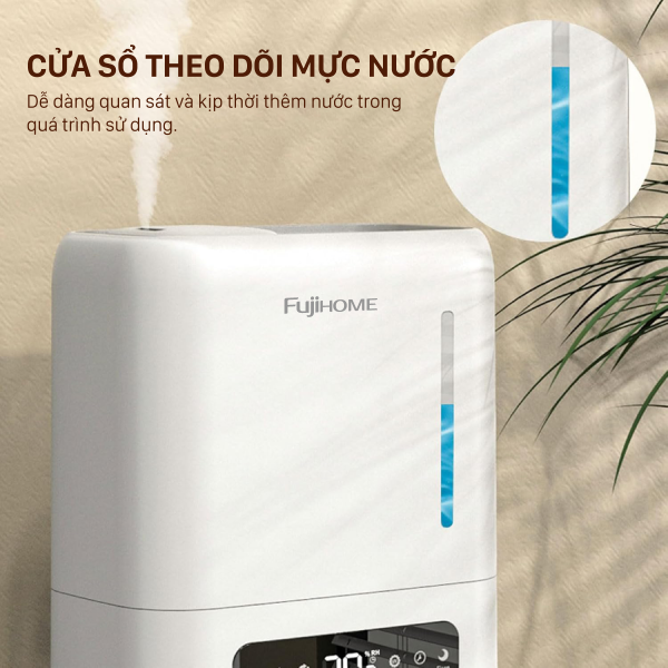 Đặc điểm nổi bật của máy phun sương tạo ẩm, xông tinh dầu Fujihome HM04EUV