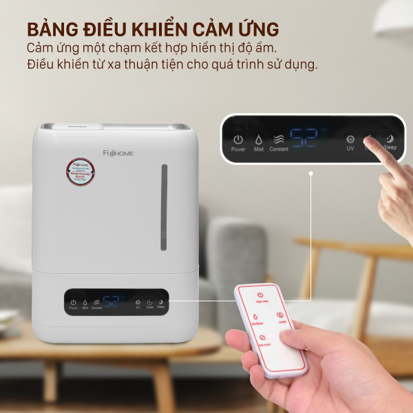 Đặc điểm nổi bật của máy phun sương tạo ẩm, xông tinh dầu Fujihome HM04EUV