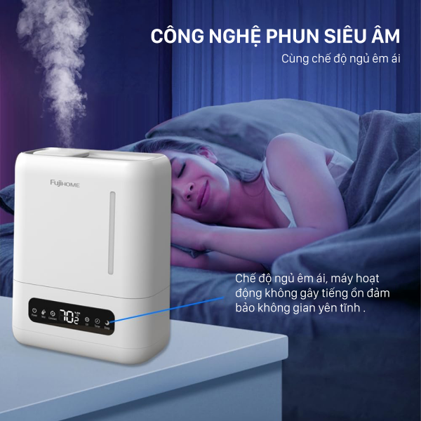 Đặc điểm nổi bật của máy phun sương tạo ẩm, xông tinh dầu Fujihome HM04EUV