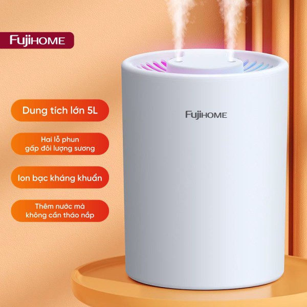 Đặc điểm nổi bật của máy phun sương tạo ẩm, xông tinh dầu Fujihome HM05A