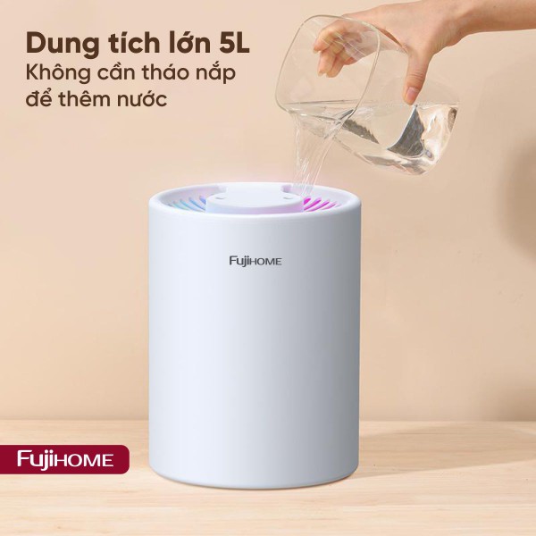 Đặc điểm nổi bật của máy phun sương tạo ẩm, xông tinh dầu Fujihome HM05A